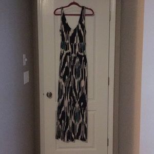Anthro lined maxi dress